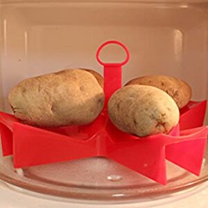 Microwave Baked Potato Maker BPA Free Plastic Cook Up to 4 Potatoes in Minutes