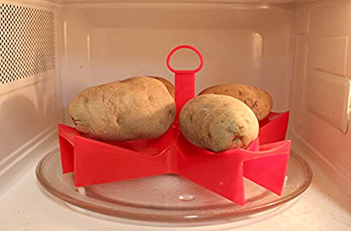 Microwave Baked Potato Maker BPA Free Plastic Cook Up to 4 Potatoes in Minutes