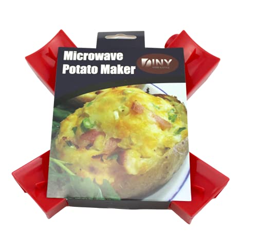 Microwave Baked Potato Maker BPA Free Plastic Cook Up to 4 Potatoes in Minutes