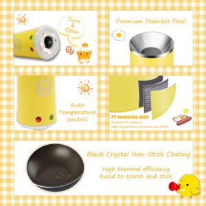 YEPSOON Egg Cooker Egg Roll Maker Automatic Egg Master Rapid Egg Cooker Multifunction Breakfast Eggs Sausage Boiler Omelet Maker Microwave Gift For Kids & Adult (Single Tube,Yolk Yellow)