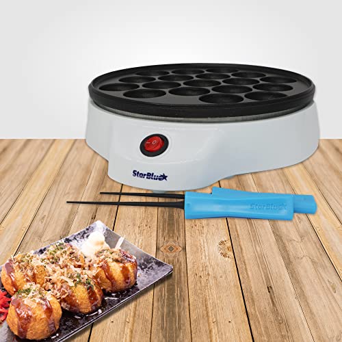 Takoyaki Maker with 2 Soft Type Takoyaki Picks by StarBlue