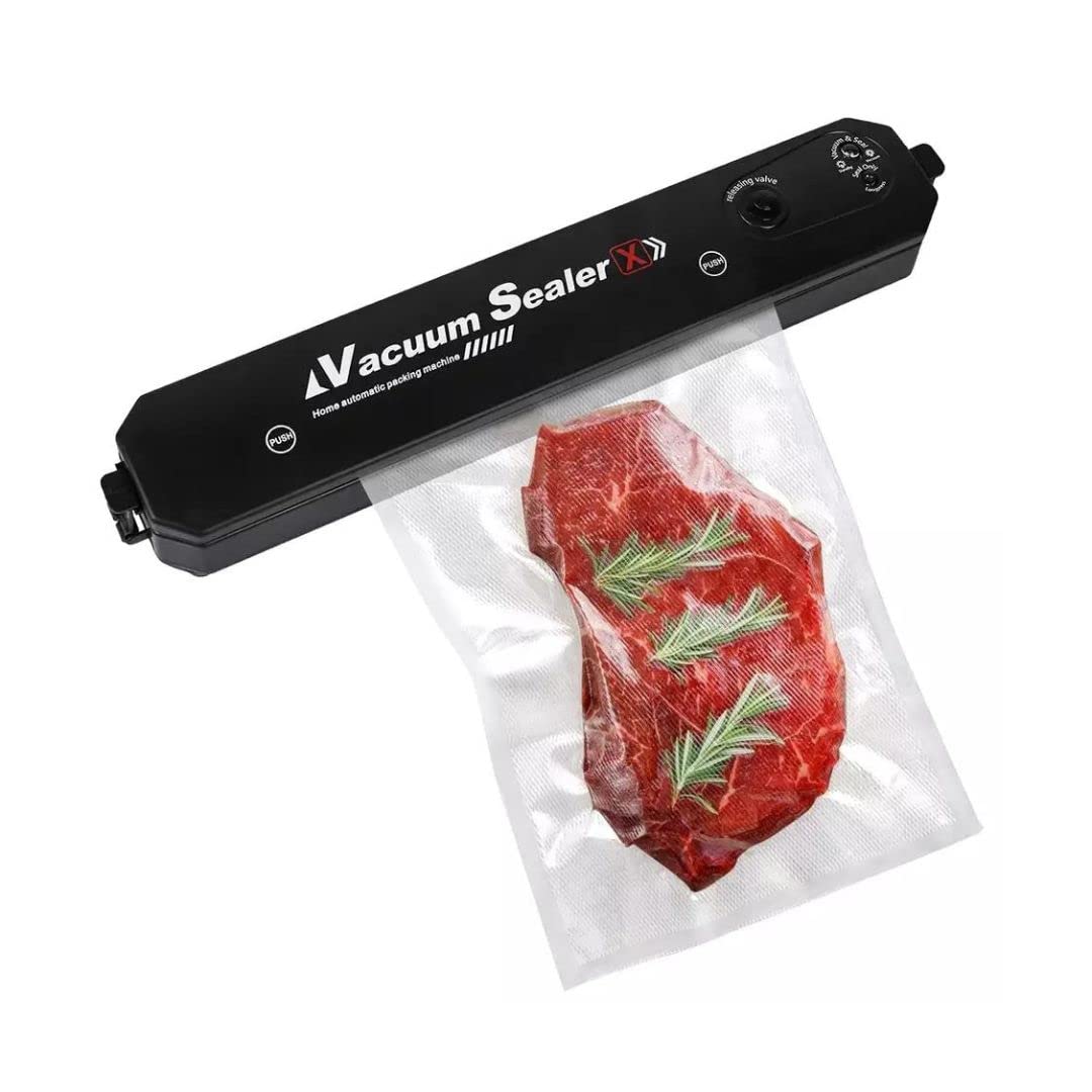 Portable Vacuum Sealer, Automatic Sealer for Food Storage, Easy to Use Compact Food Preservation Sealing Machine for Home & Kitchen