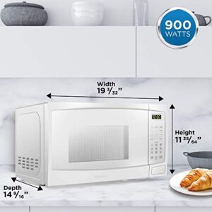 Danby DBMW0920BWW Countertop Microwave, White