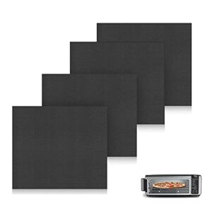4 pack air fryer oven liners, non-stick air fryer oven mat baking mat compatible with foodi sp101 sp201 sp301 ninja air fry oven toaster oven microwave bottom of gas & electric oven