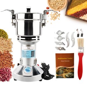 highfree 700g electric grain grinder mill, 110v 2500w high speed electric pulverizer herb grain spice coffee seeds rice corn pepper cereal powder machine for kitchen, food store