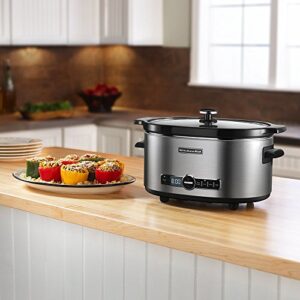 KitchenAid Refurbished 6-Quart Slow Cooker with Glass Lid | Stainless Steel (Renewed)