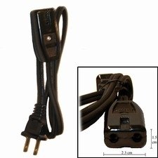 2pin Power Cord for Presto Coffee Percolator Models 02811 0281101 0281102 0281104 0281105, Black