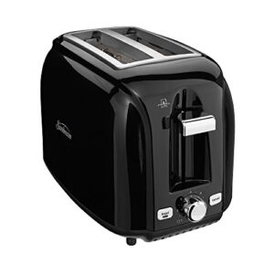 sunbeam 2-slice toaster, 8x7.5x11.5, black, silver