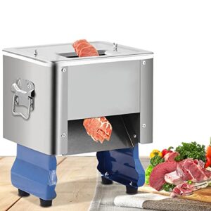 ai xuan commercial meat cutter machine, stainless steel restaurant food cutter, meat cutting slicer, 330lbs/h 850w(meat thickness: 3.5mm)
