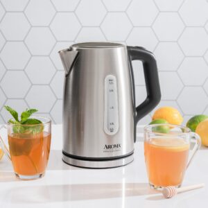 AROMA® Professional 1.7L / 7-Cup Electric Stainless Steel Kettle (AWK-1810SD)