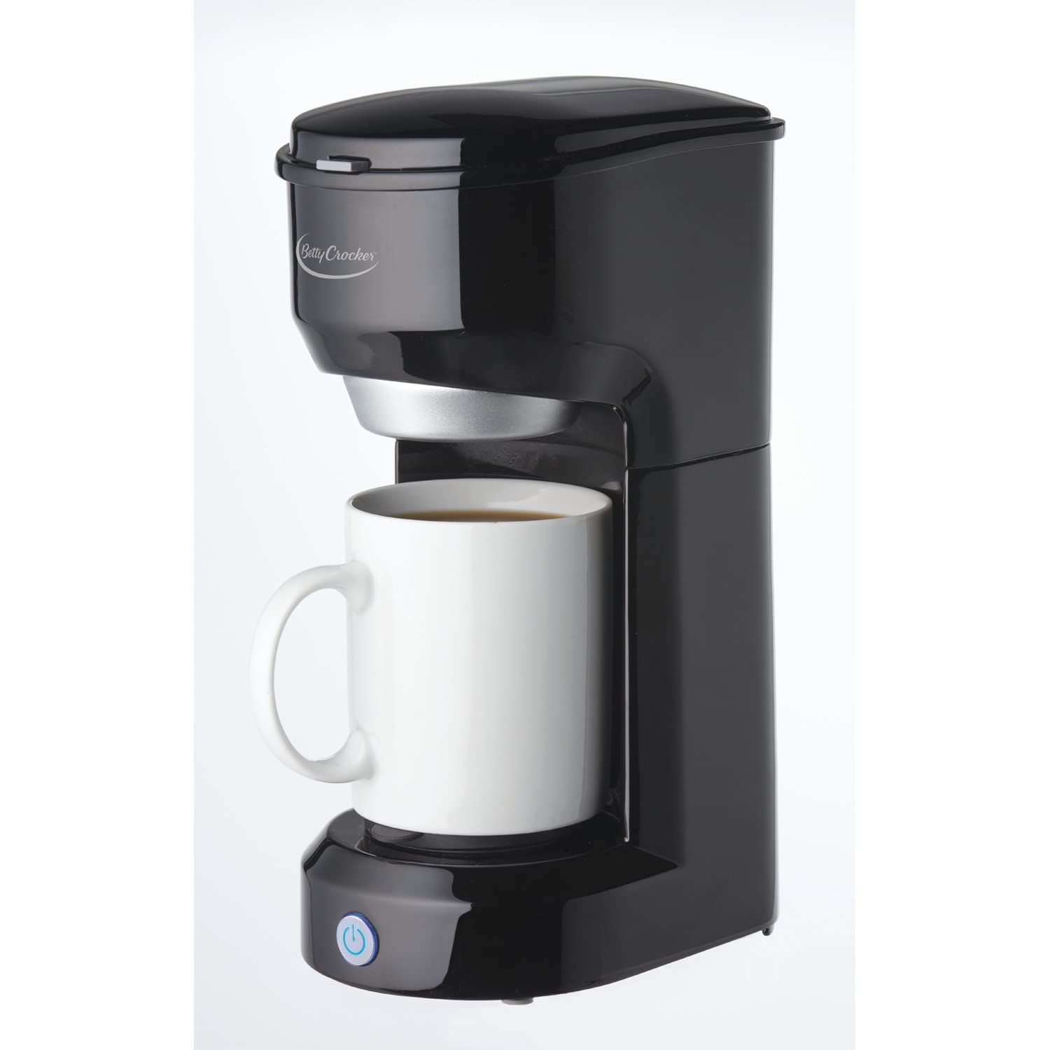 BETTY CROCKER Single Serve Coffee Maker, Black, BC-3800CB