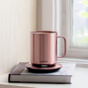 Ember Charging Coaster 2, Wireless Charging for Use with Ember Temperature Control Smart Mug, Rose Gold