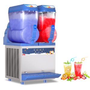 BZD Commercial Slushie Machine - 1000W 30L Tanks Commercial 110V Slushy Maker Machine 304 Stainless Steel Margarita Machines Efficient Cooling The Ideal Slushie Machine for Bars Cafes Restaurants