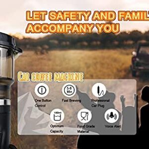 PAPA LONG Portable Single Serve Car Coffee Maker Brewer for Kcups Pod