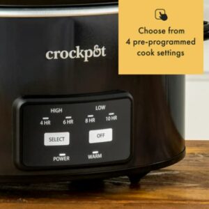 4.5 Quart Lift & Serve Programmable Slow Cooker, Black