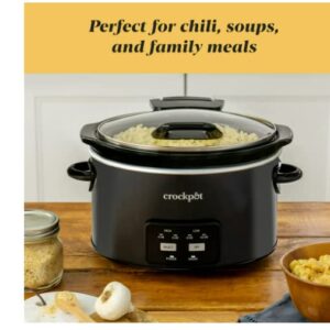 4.5 Quart Lift & Serve Programmable Slow Cooker, Black