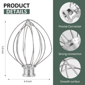 K45WW Stainless Steel Wire Whip for KitchenAid,Attachment for Kitchen aid 4.5 and 5-Quart Tilt-Head Stand Mixer