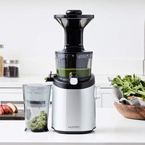 Hurom H101 Easy Clean Slow Juicer, Matte Silver (Renewed)