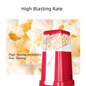 1200W Small Household Popcorn Maker Oil Free and Low Heat Popcorn Maker Machine Air Popcorn Popper for Party,Date,Childrens Birthday