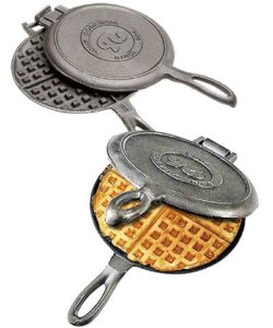 rome cast iron old fashioned waffle irons, pack of 2