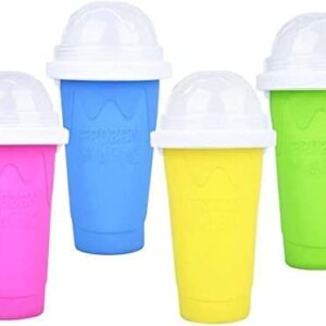 Slushy Cup (330ml, Silicone), Slushy Maker Cup, Quick Smoothies Magic Slushie Cup, Instant Yummy Smoothies & Milkshakes, Squeeze Cup, Cool Smoothie in Summer, for Everyone