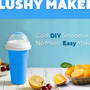 Slushy Cup (330ml, Silicone), Slushy Maker Cup, Quick Smoothies Magic Slushie Cup, Instant Yummy Smoothies & Milkshakes, Squeeze Cup, Cool Smoothie in Summer, for Everyone