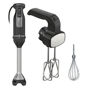 power mixer system, black immersion blender and hand-mixer combo, ci100