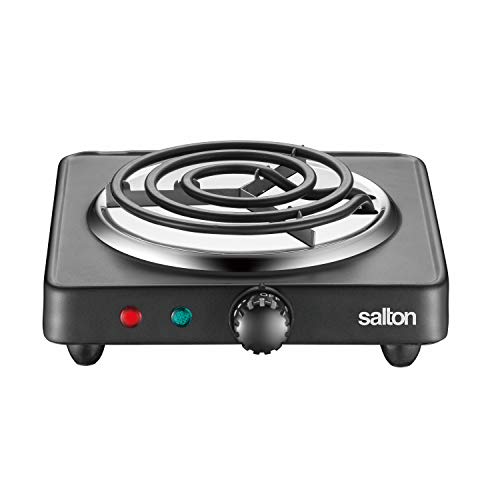 Salton HP1940 Electric Cooktop, 1000 Watts, Black