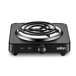 Salton HP1940 Electric Cooktop, 1000 Watts, Black