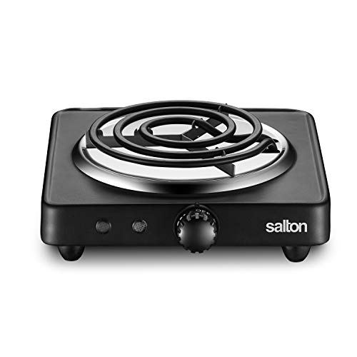 Salton HP1940 Electric Cooktop, 1000 Watts, Black