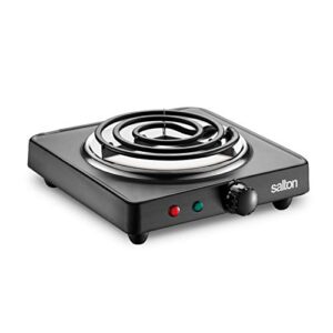 Salton HP1940 Electric Cooktop, 1000 Watts, Black