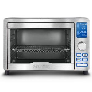 gourmia digital stainless steel toaster oven air fryer – stainless steel