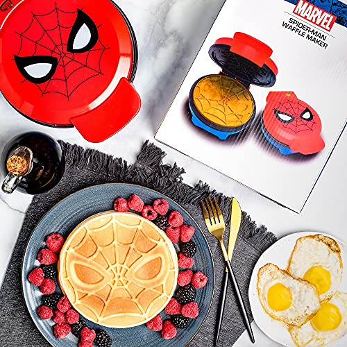 Uncanny Brands Marvel Spiderman Waffle Maker -Spidey's Mask on Your Waffles- Waffle Iron