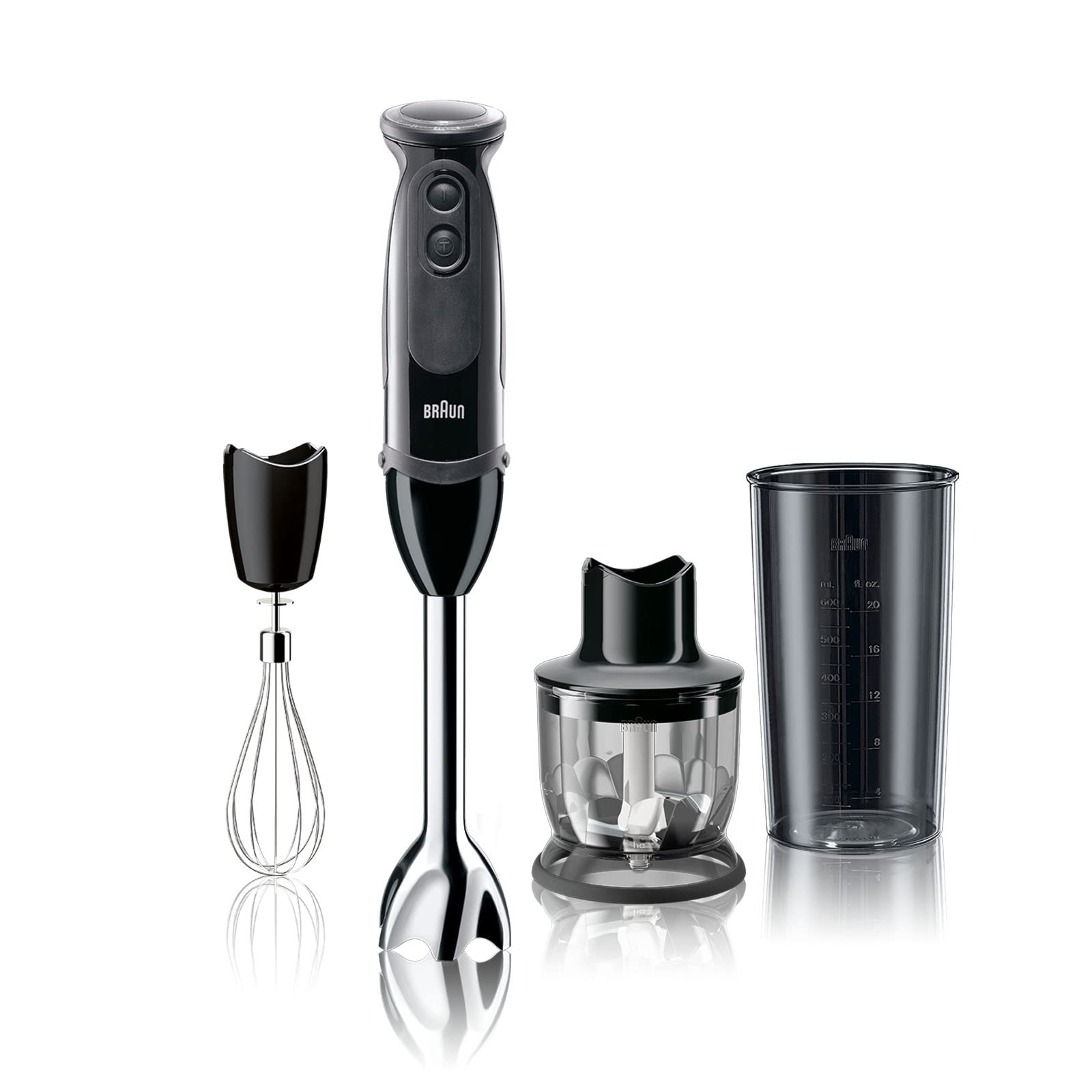 Braun MultiQuick 5 Vario Immersion Hand Blender, Black & Maker Descaling Solution -200ml - BRSC013