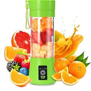 Portable blender green mini blender 380 ml blender cup rechargeable silicone strap mini portable blender unique popular item