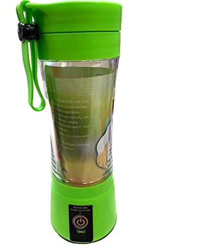 Portable blender green mini blender 380 ml blender cup rechargeable silicone strap mini portable blender unique popular item