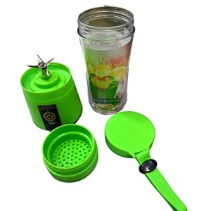 Portable blender green mini blender 380 ml blender cup rechargeable silicone strap mini portable blender unique popular item