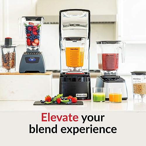 Blendtec Original Designer Series Blender and 90 Oz WildSide+ Jar - Kitchen Blender Bundle - Black