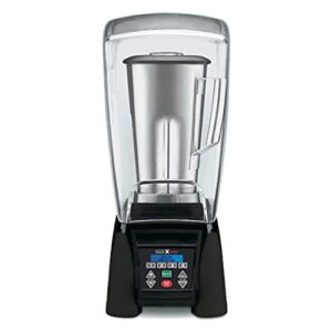 waring commercial mx1300xts 3.5 hp blender with 4 recipe programable lcd display and a 64 oz stainless steel container, 120v, 5-15 phase plug