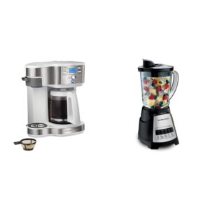 hamilton beach 12 cup programmable coffee maker + blender for shakes and smoothies