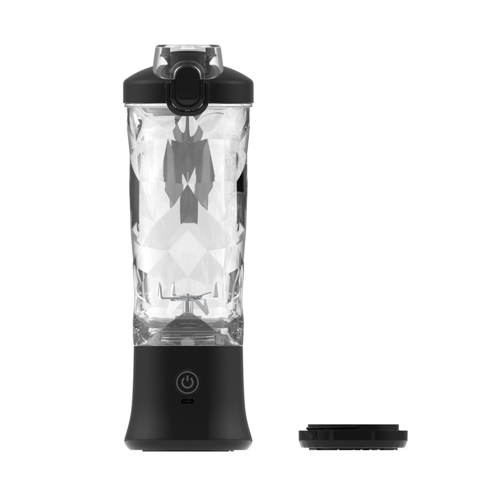 Rehomy Portable Personal Blender with 6 Blades 18oz USB Rechargeable Fruit Veggie Juicer for Home Travel Outdoors