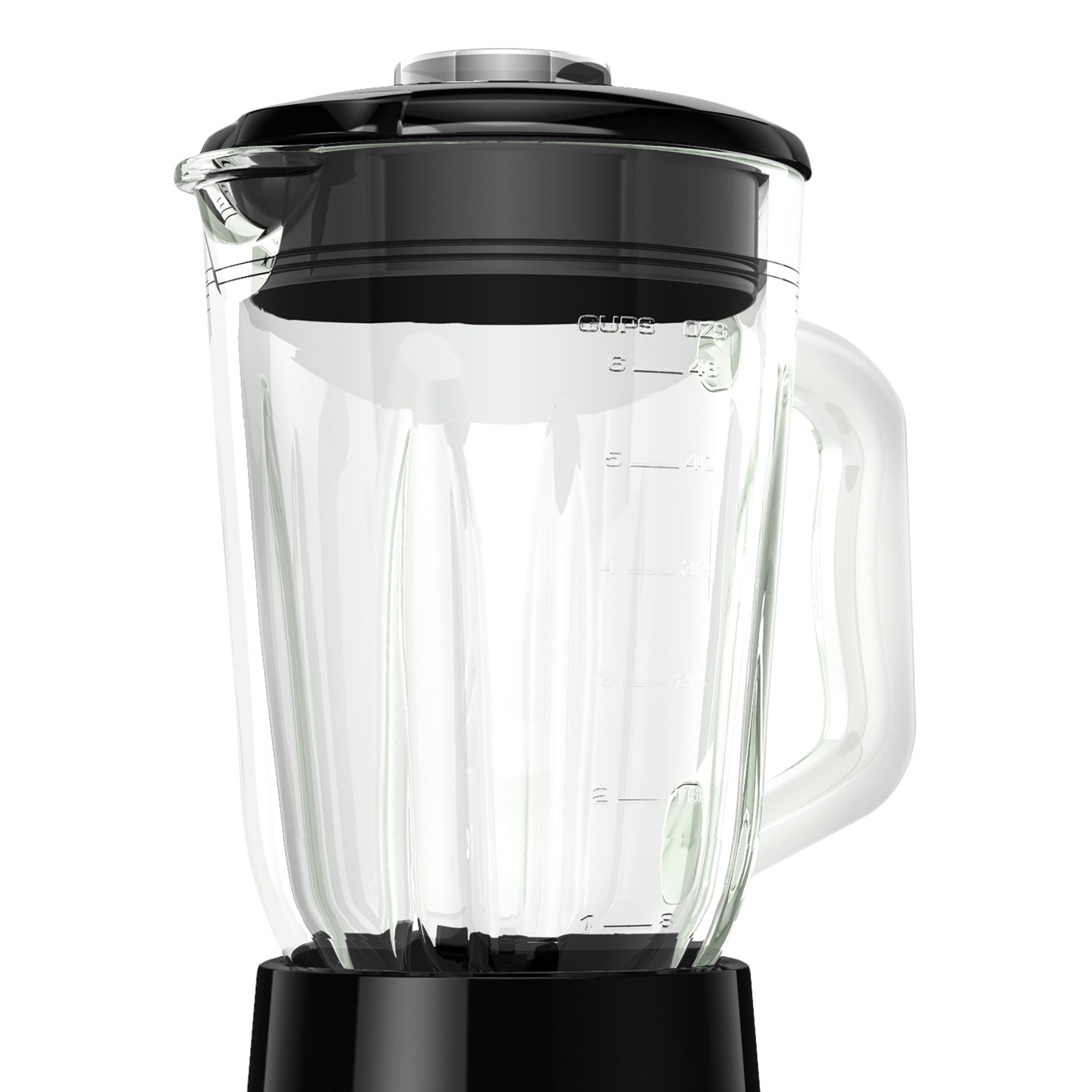 BLACK+DECKER FusionBlade Blender with 6-Cup Glass Jar, 12-Speed Settings, Silver, BL1111SG