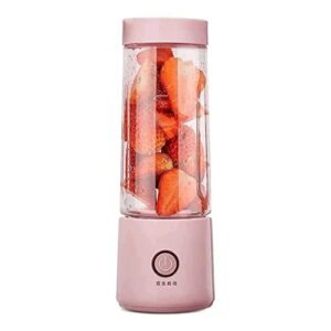 mxjcc portable blender, usb rechargeable smoothie on the cup with straws, protein shakes fruit mini mixer for home, sport, office, camping