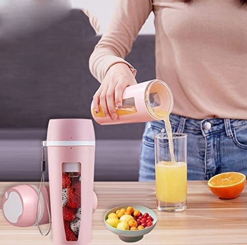 MXJCC Portable Blender, Personal size blender Smoothie Maker Blender, Personal Smoothie Mixer, Usb Rechargeable Smoothie Blender