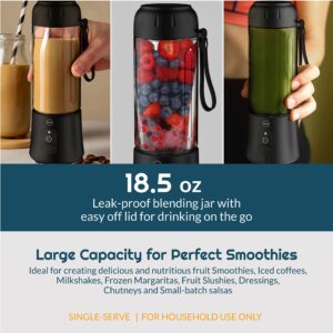 iCucina Portable Blender Fruit Mixer Rechargeable with USB Blender for Smoothie Protein Shakes Fruit Juice Office Sports Home Travel (White)