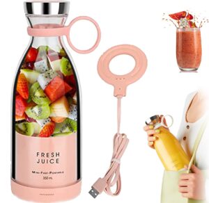 freshjuice-portable mini blender,fresh juice mini fast portable blender,fresh juice blender (pink)