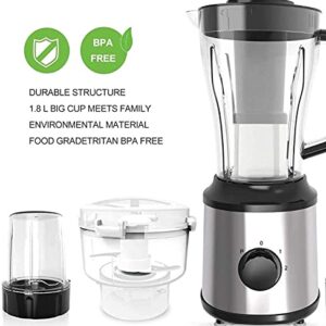 Water cup Electric juicer Blender Blender 22000Rpm High Speed \U200B\U200Bblender Ice Crusher With 3 Speed \U200B\U200Bcontrol And 1800Ml Glass Jar 3 Titanium Alloy Blades For Ice ZJ666