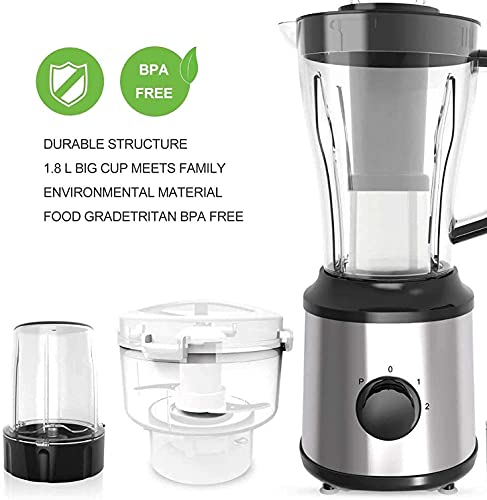 Water cup Electric juicer Blender Blender 22000Rpm High Speed \U200B\U200Bblender Ice Crusher With 3 Speed \U200B\U200Bcontrol And 1800Ml Glass Jar 3 Titanium Alloy Blades For Ice ZJ666