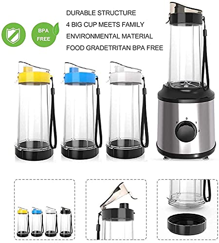 Water cup Electric juicer Blender Blender 22 000Rpm High Speed \U200B\U200Bblender Ice Crusher With 3 Control Speeds And 1.8L Glass Jar 3 Titanium Alloy Sharp Blades For Ice/Nuts/ ZJ666