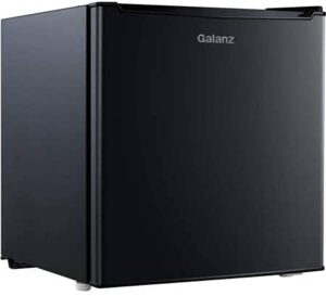 galanz - 1.7 cubic foot compact dorm refrigerator, black